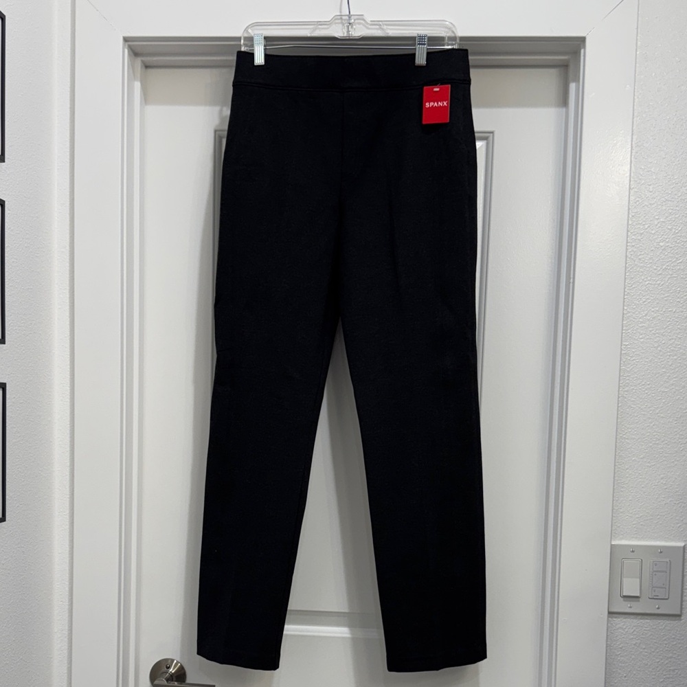 SPANX women’s stretchy charcoal Dress Pants. NWT.